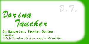 dorina taucher business card